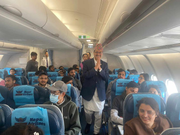 इजरायलबाट काठमाडौंका लागि उडे २५३ नेपाली, राति साढे १ बजे अवतरण गर्ने